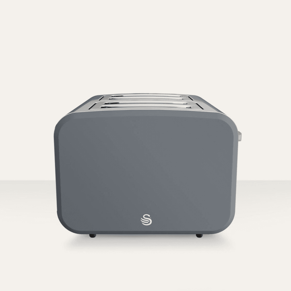 Nordic 4-Slice Toaster, Slate Grey, Grey