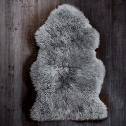 Image showing the Sheepskin Rug, 90cm, Dark Linen product.