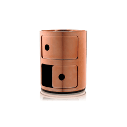 Image showing the Componibili, 2 Door Cabinet, Copper, Copper product.