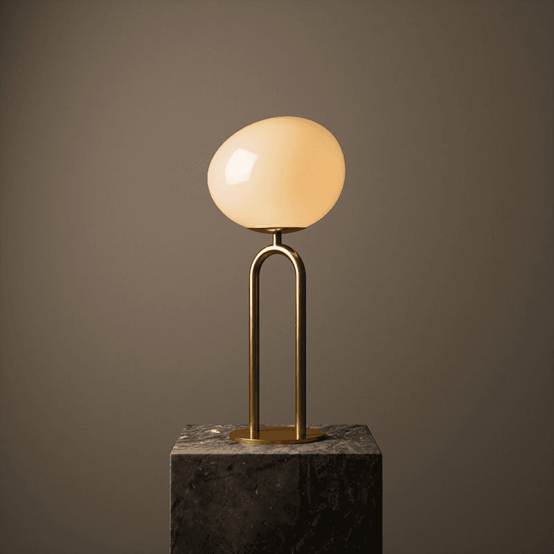 Shapes Table Lamp, H47cm, Brass