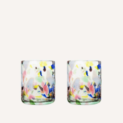Image showing the Terrazzo Set of 2 Tumblers, 350ml, Multi product.