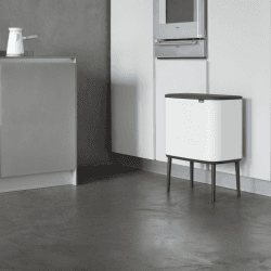 Image showing the Bo Recycling Bin with 2 Inner Buckets, White product.