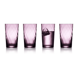 Image showing the Vienna Set of 4 Highball Glasses, 450ml, Purple product.