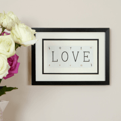 Image showing the LOVE 'Love' Word Frame product.