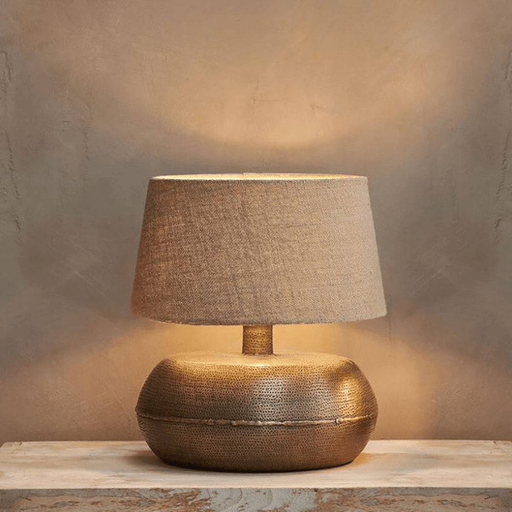 Lumbu Lamp Large, H30 x W39 x D34cm, Metallic