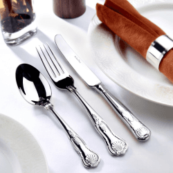 Image showing the Kings 58 piece cutlery set - canteen, stainless steel product.