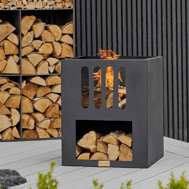 Libra Firebowl, H55 x W45cm, Black