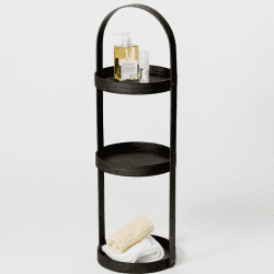 Image showing the Mezza Round Caddy, D22cm, Dark Oak product.