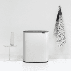 Image showing the Bo Touch bin, 60 litre, White product.