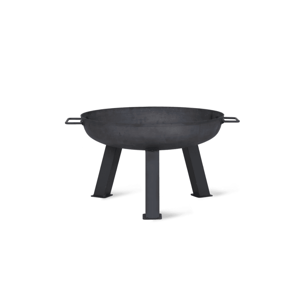 Foscot Small fire pit, H34.5 x W55 x D55cm, Black