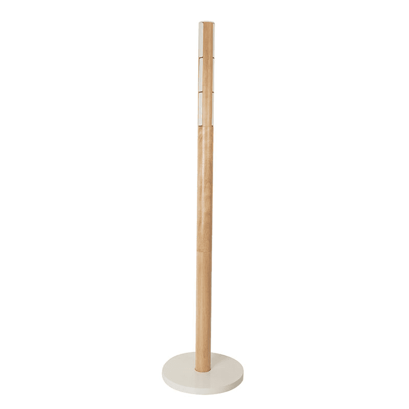 Flapper Coat Rack, H168cm, White & Natural