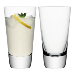 Image showing the Madrid Pair of highball glasses, 440ml, clear product.