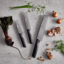 Image showing the 3 piece knife set, H36 x W20 x D3cm, Opal product.