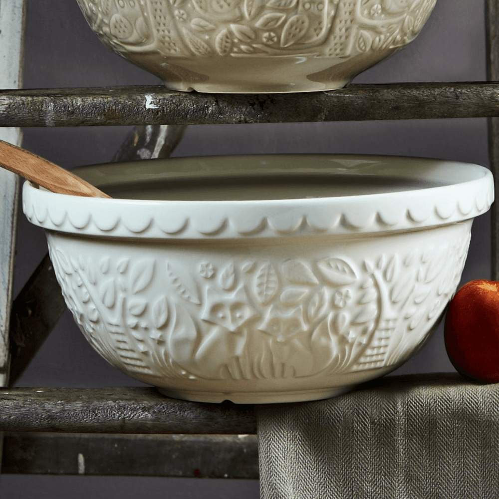 In The Forest Fox Mixing bowl, 29cm, Cream