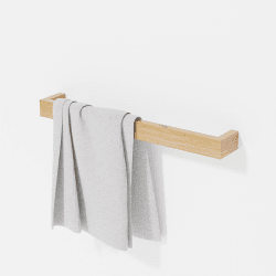 Image showing the Slimline Sinlge Towel Rail, L60cm, Beige product.