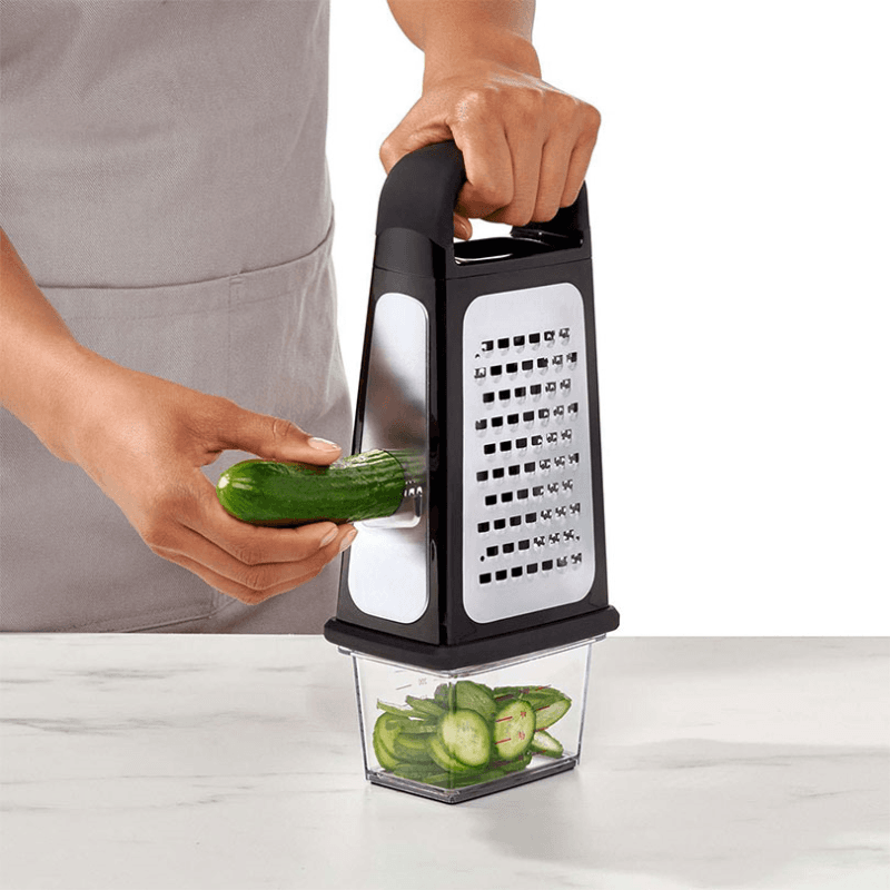 Good Grips Box Grater With Removable Zester, Black