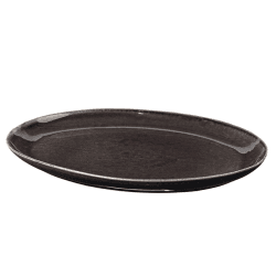 Image showing the Nordic Coal Oval Plate, 35.5cm, Black product.