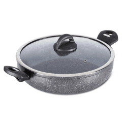 Image showing the Cerastone Low Casserole Graphite, 30cm, Grey product.