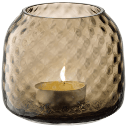 Image showing the Dapple Tealight/Vase, H7cm, Earth Brown product.
