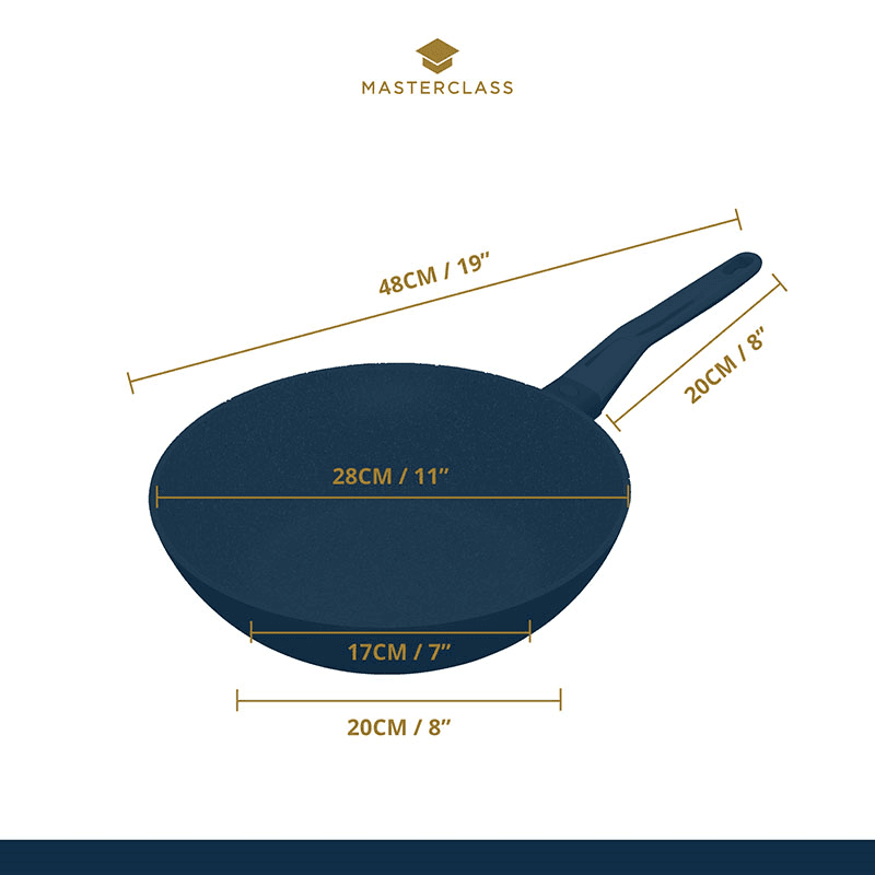 Wok, 28cm, Cast Aluminium