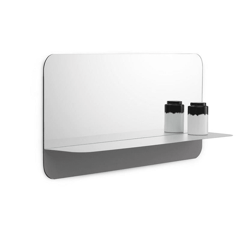 Horizon Mirror, H40 x D17cm, Grey