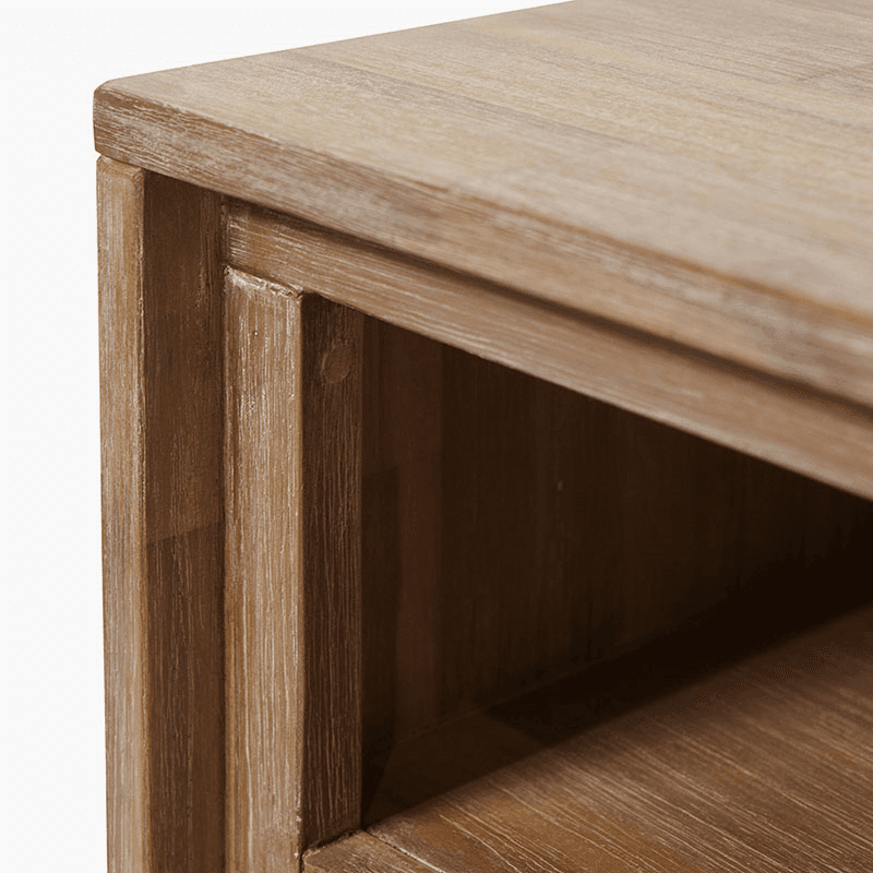 Marca Bedside Table, Acacia Wood