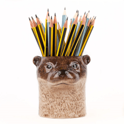 Image showing the Otter Pencil Pot, H10cm, Brown product.