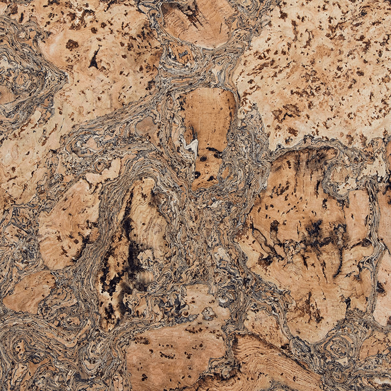 Cork Set of 4 Placemats, D30cm, Natural