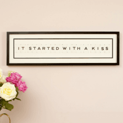 Image showing the 'It Started With a Kiss' Word Frame product.