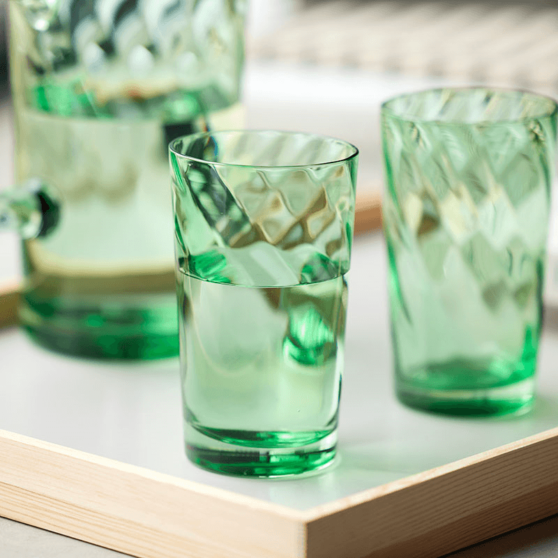 Vienna Set of 4 Highball Glasses, 450ml, Green