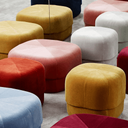 Image showing the Circus Small Pouf D46cm x H40cm Blush, Blush product.