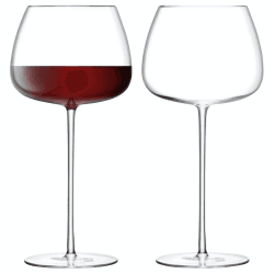 Image showing the Wine Culture Pair of red wine balloon glasses, 590ml, clear product.