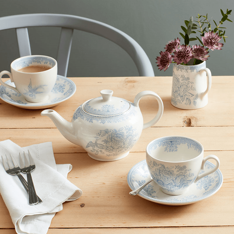 Asiatic Pheasants Teacup, 187ml, Blue