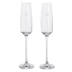 Image showing the Mr & Mr Elevate Set of Two Flutes, 170ml, Clear product.