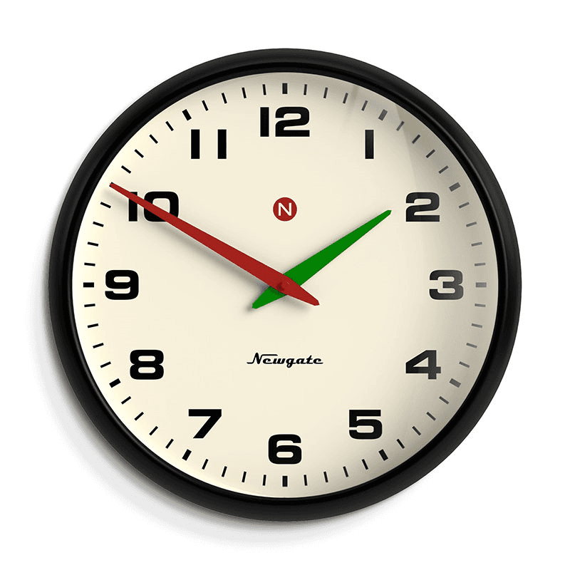 Superstore Wall Clock, 40cm, Black