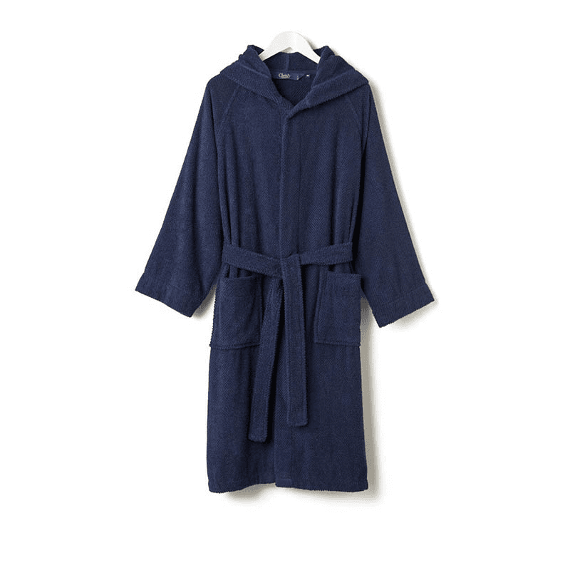 Brixton Bath Robe, Small, Midnight Blue
