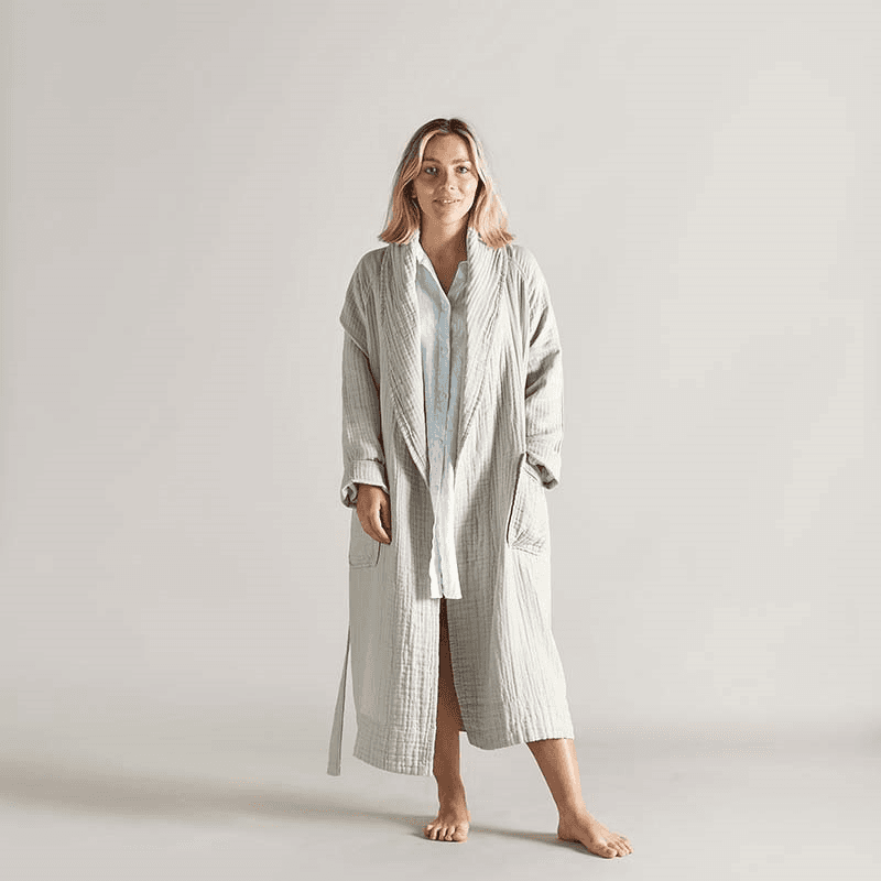 The Dream Cotton Robe, Medium, Clay