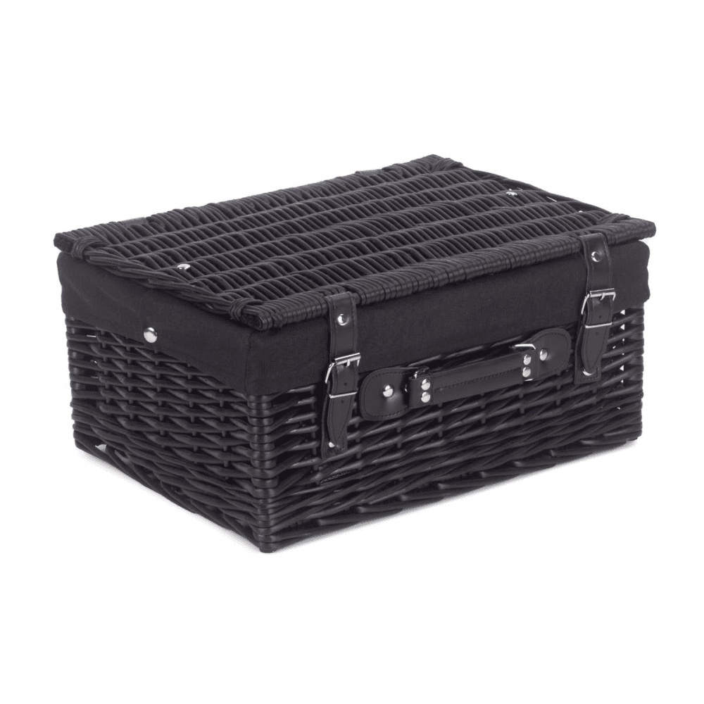 16" Black Hamper with Black Lining, Black