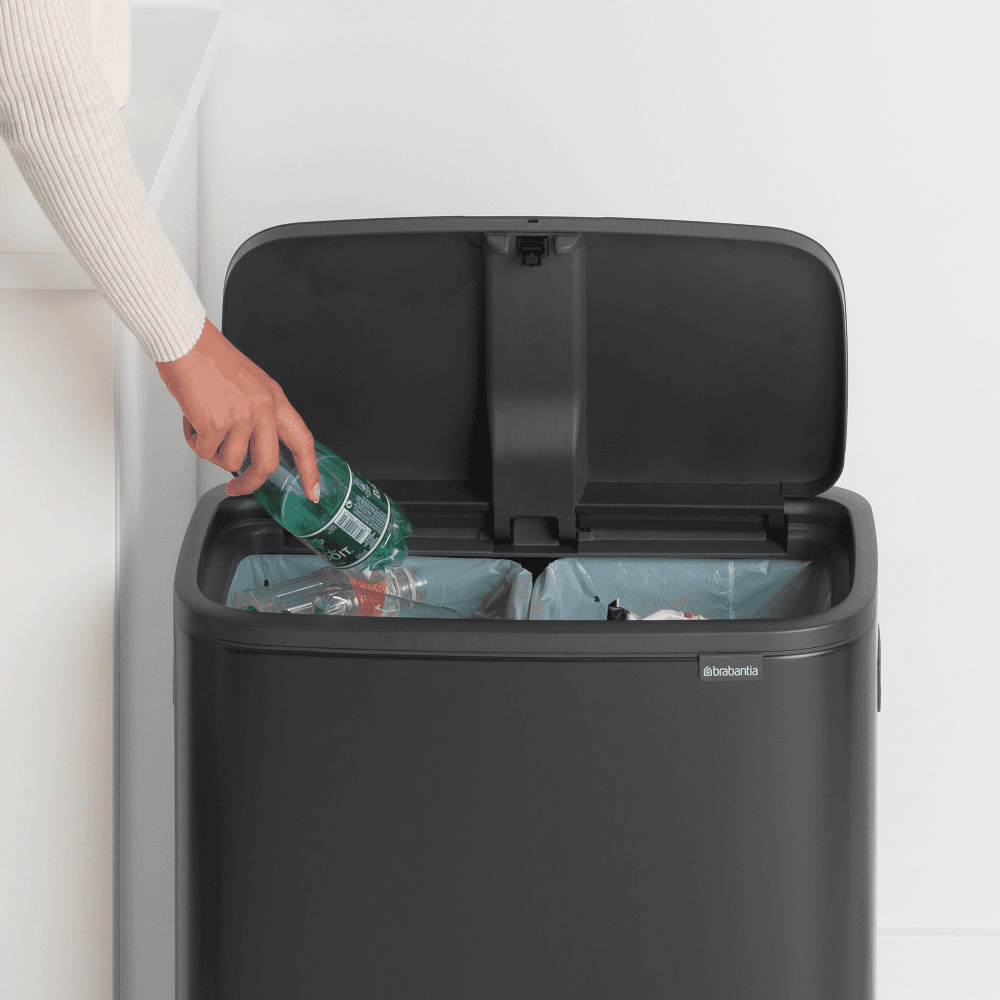Bo Touch bin, 30 litre, Matt Black