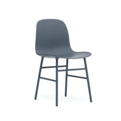 Image showing the Form Dining chair, L48 x H80 x D52cm, Blue product.