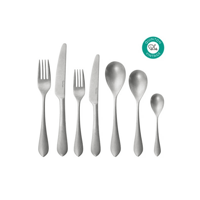 Quinton Vintage 42 Piece Cutlery Set, Stainless Steel