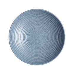 Image showing the Studio Blue Medium ridged bowl, 25.5 x 5cm, Flint product.