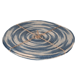 Image showing the Tie Dye Set of 4 Placemats, D39cm, Blue product.