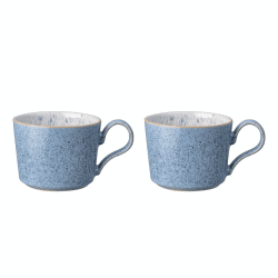 Image showing the Studio Blue Pair of tea cups, H12.5cm - 26cl, Flint product.