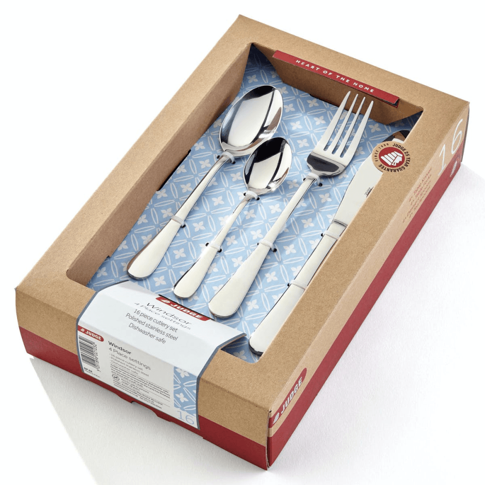 Windsor Cutlery, 16 Piece Gift Boxed Set, Stainless Steel