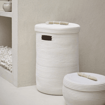 Image showing the Otis Laundry Basket, Ivory product.