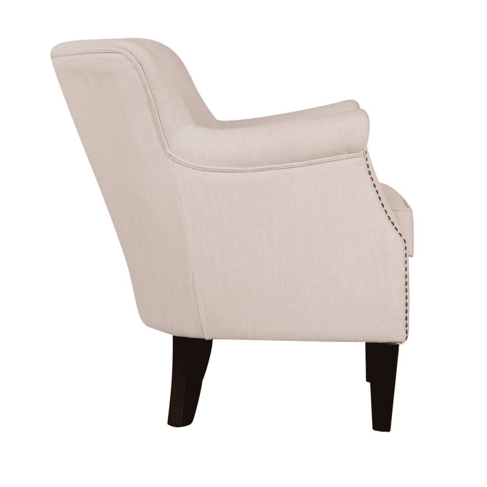Greyhound Armchair, H78 x W65 x D76cm, Cream