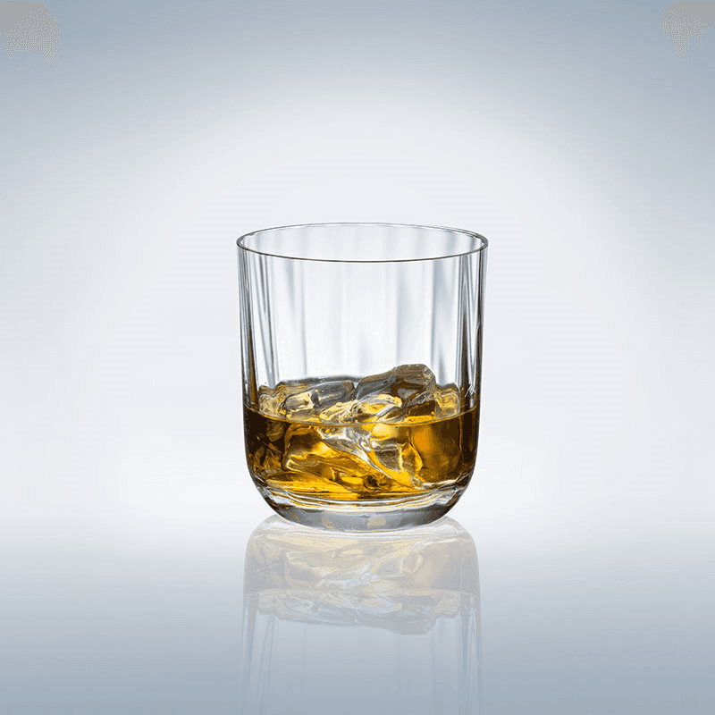Rose Garden Water Glass Set of 4, 250ml, Clear