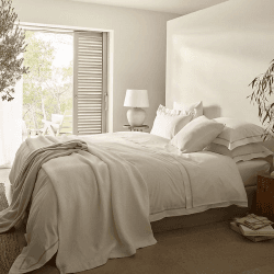Image showing the Colville Double Bedspread, White product.