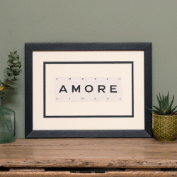 Image showing the Amore Small Frame, W33 x H24cm, Black product.